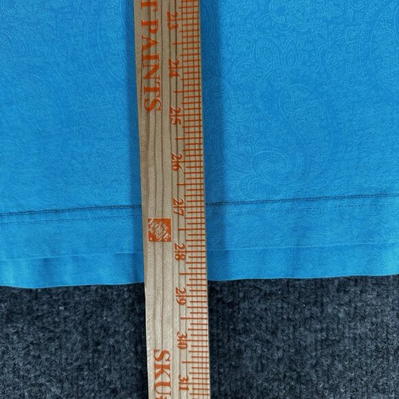 Robert Graham Polo Shirt‎ Mens Large Blue Paisley Short Sleeve Casual Western - Picture 8 of 8